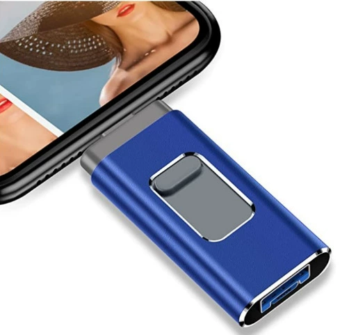 Яблоко, совместимый металлический флеш-накопитель USB, три в одном, 64 ГБ, Android, 32 ГБ, подарок на день рождения, 128 ГБ