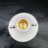 Portalámparas plano con montaje de tornillo E27, instalación oculta, diámetro 110 mm, base de lámpara de baquelita extragrande, portalámparas de techo, accesorio de iluminación.