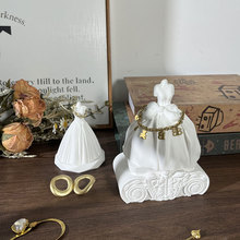 欧式迷你石膏婚纱珠宝首饰戒指展示展架收纳挂架置物架托架架子