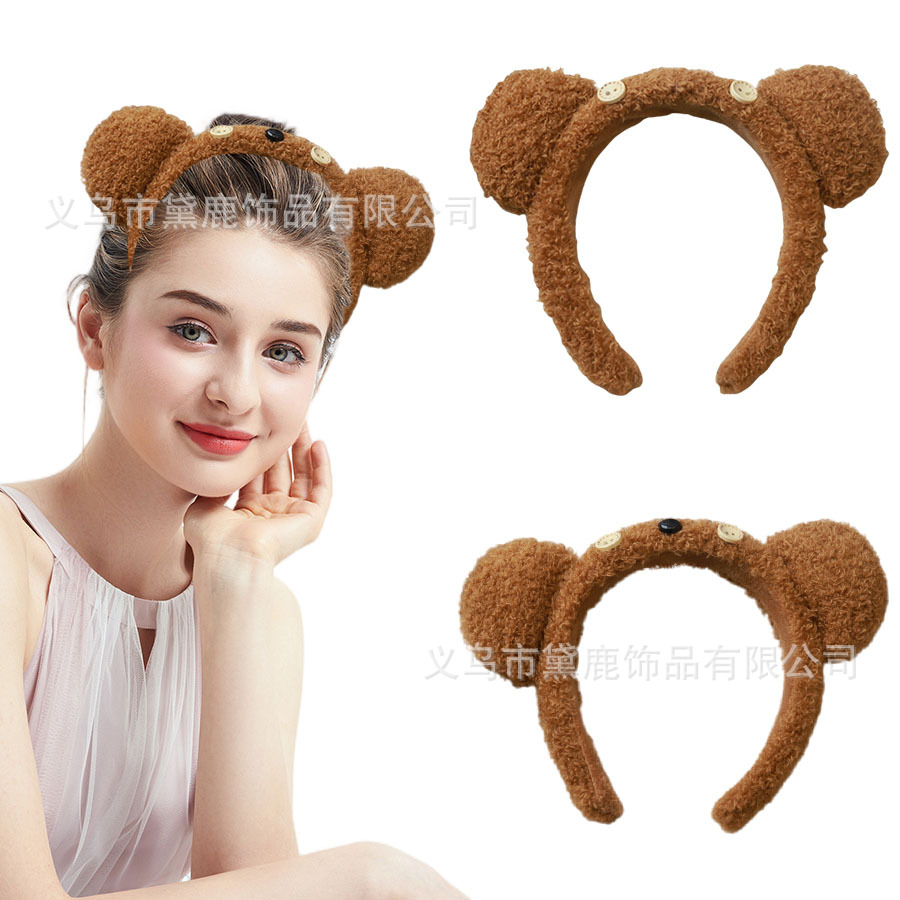 Cartoon headband for face washing