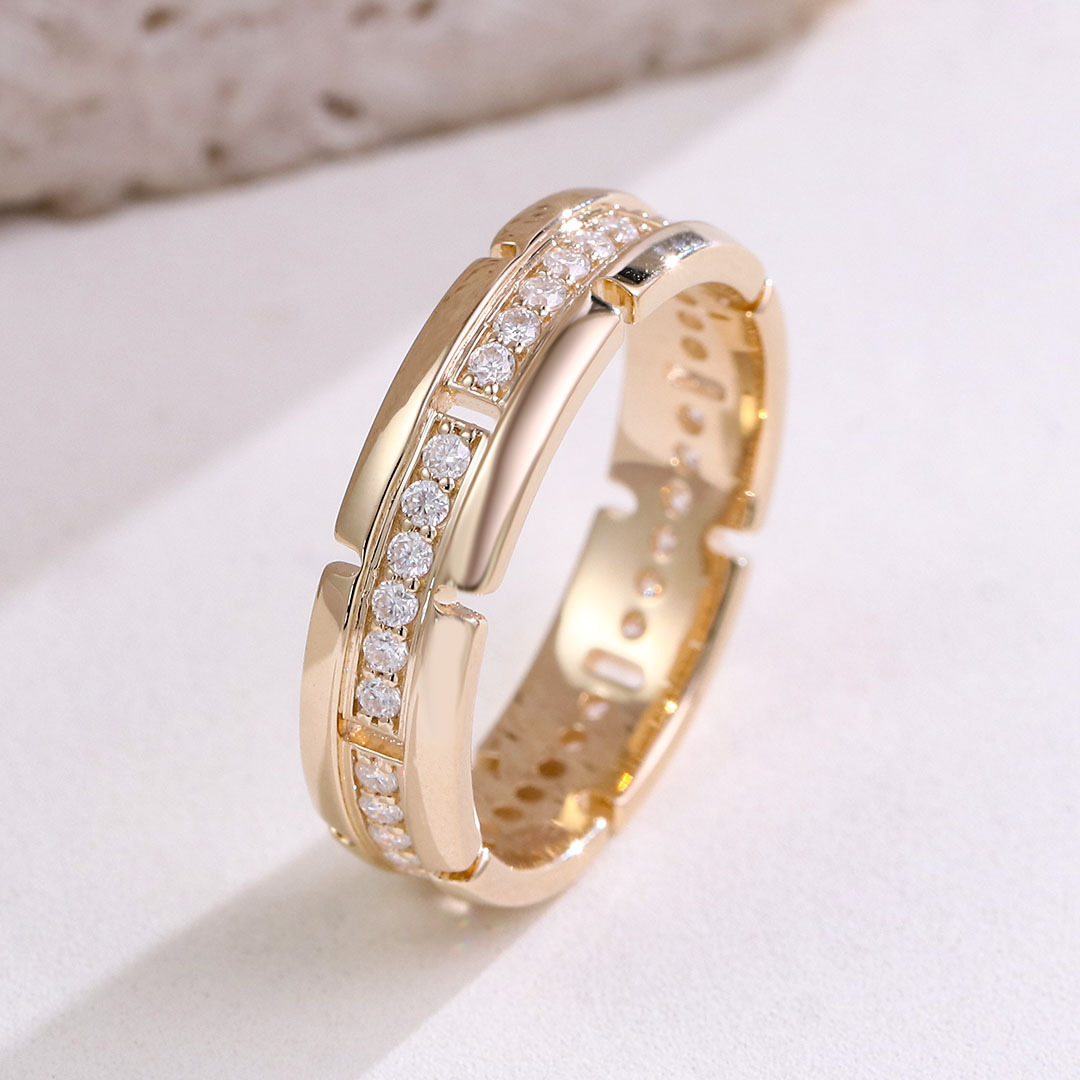 TP950 플래티넘 남성용 반지 맞춤 제작 + 재배 다이아몬드