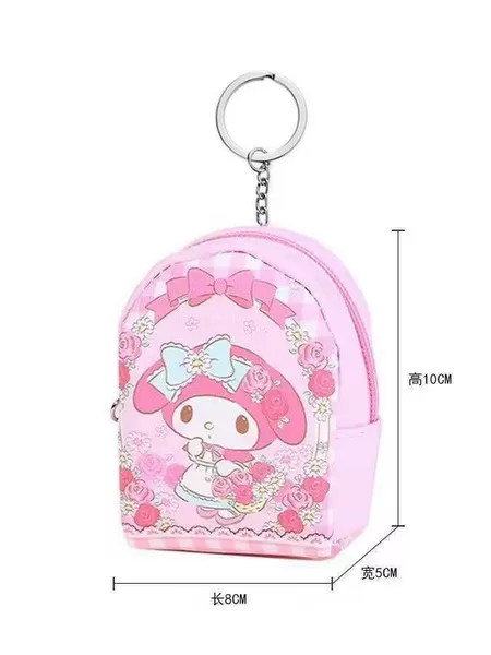 Coin Purse Instagram Style Cute Small Hanging Schoolbag Cartoon Creative Mini Headset Key Storage Bag