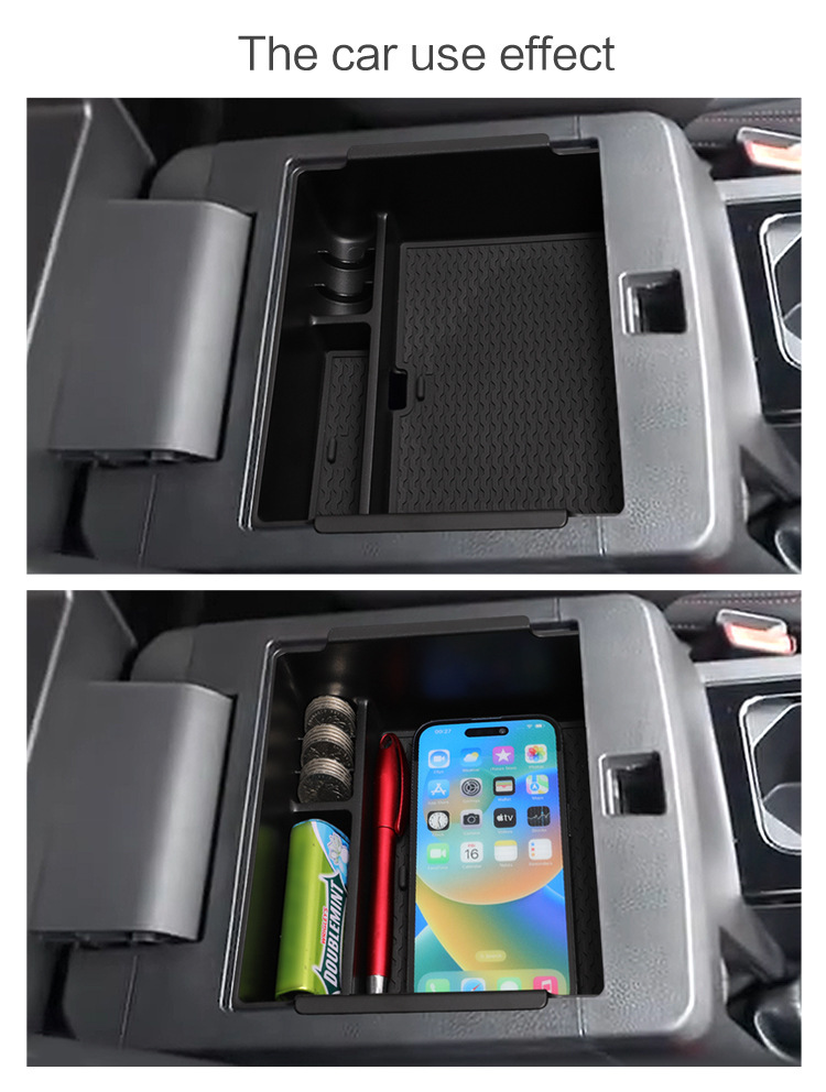 Suitable for 24-25 Mitsubishi Triton Armrest Box Storage Box L200 Car Storage Car Modification Accessories