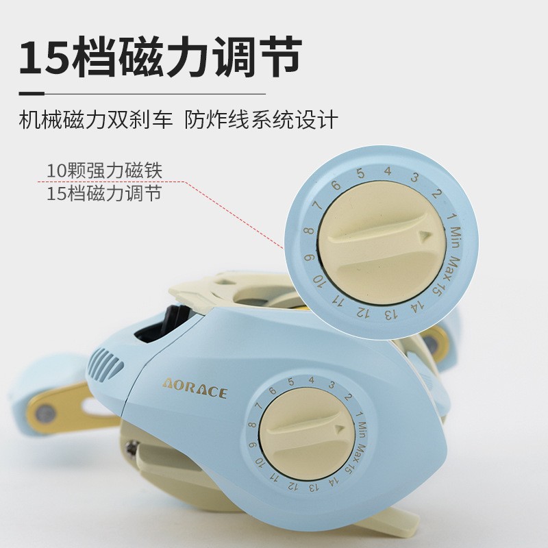 Fishing wheel water droplet Macaron sea fishing wheel pink water droplet fishing gear micro object line cup metal fishing line wheel raft fishing wheel 4
