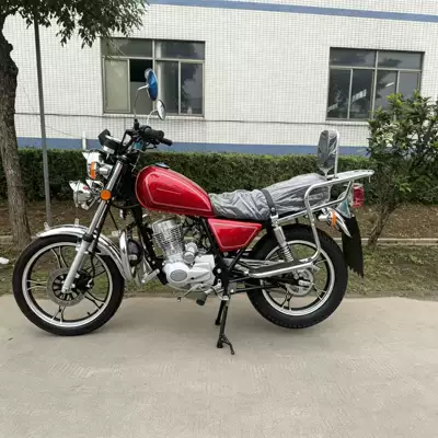 Red Fuel-Powered Two-Wheeled Motorcycle for Foreign Trade Export, Stable, Low Fuel Consumption, Durable, Suitable for Rural Use, Cargo Transport, and Commuting (Motosikletlər)