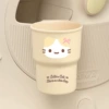 Beige cotton glass holder