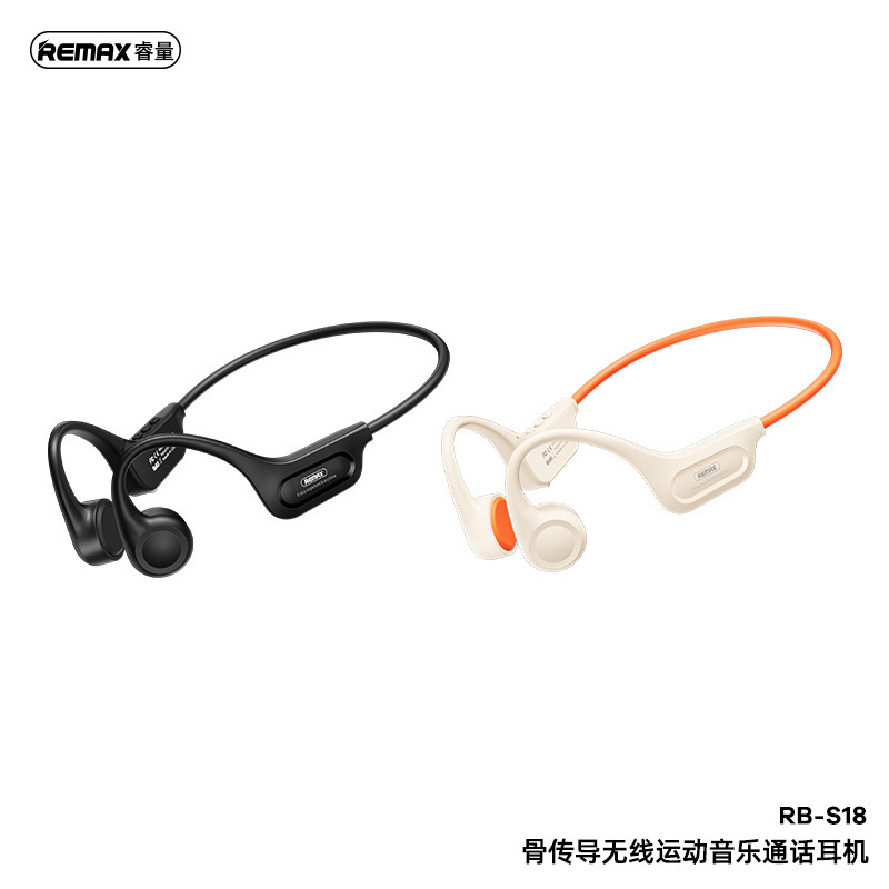 REMAX Ruiyuan ENC Noise Reduction Bone Conduction Waterproof Wireless Sports HIFI Lossless Music Call Headset RB-S18
