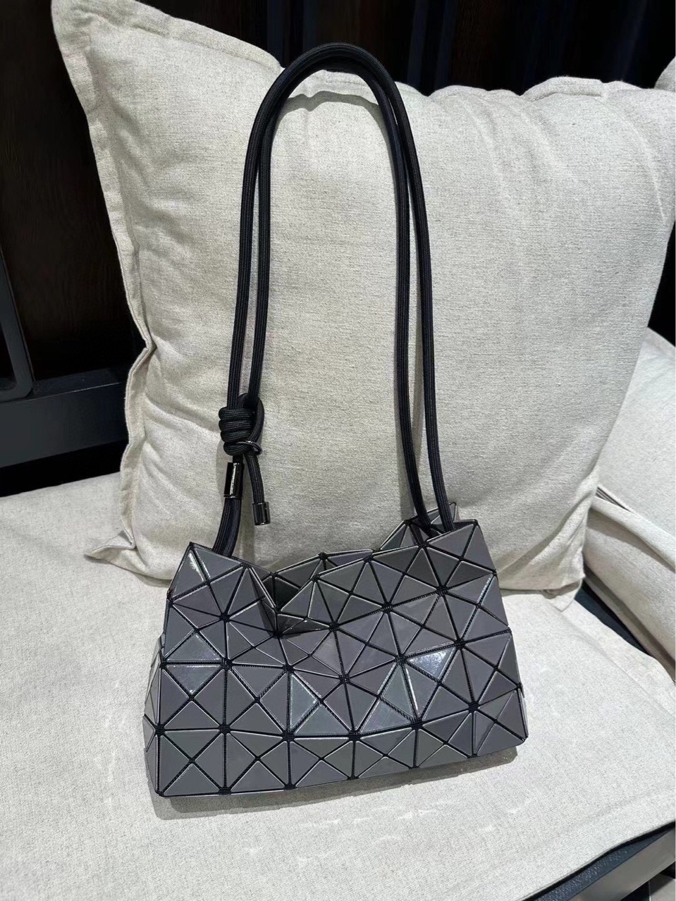 (2개) 새로운 DRAWSTRING 두부 가방 어깨 크로스 바디 핸드백 언더 암 가방 RHOMBUS BOSTON 여성용 가방