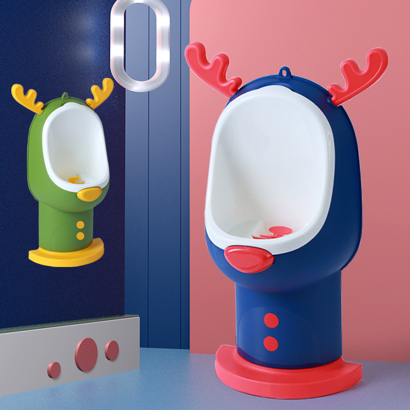 El urinario para niños, el urinario de pie del bebé masculino, el orinal de altura ajustable, el urinario de pared