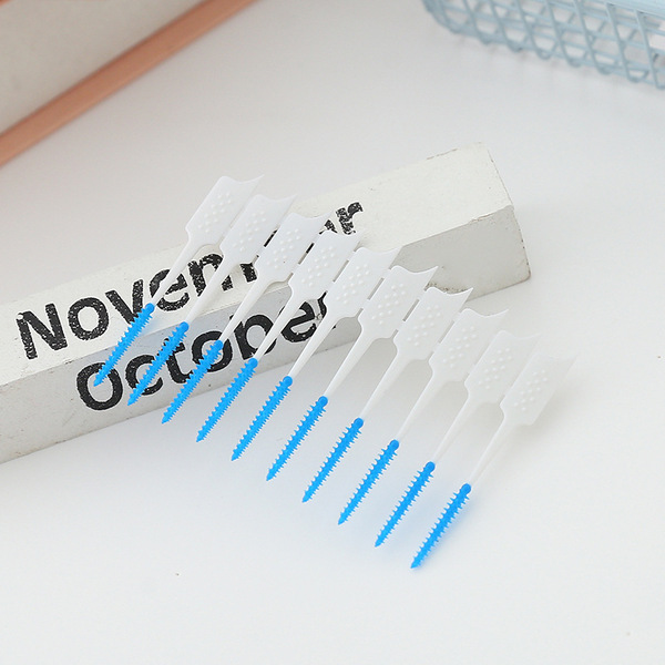 Orthodontic silicone interdental brush