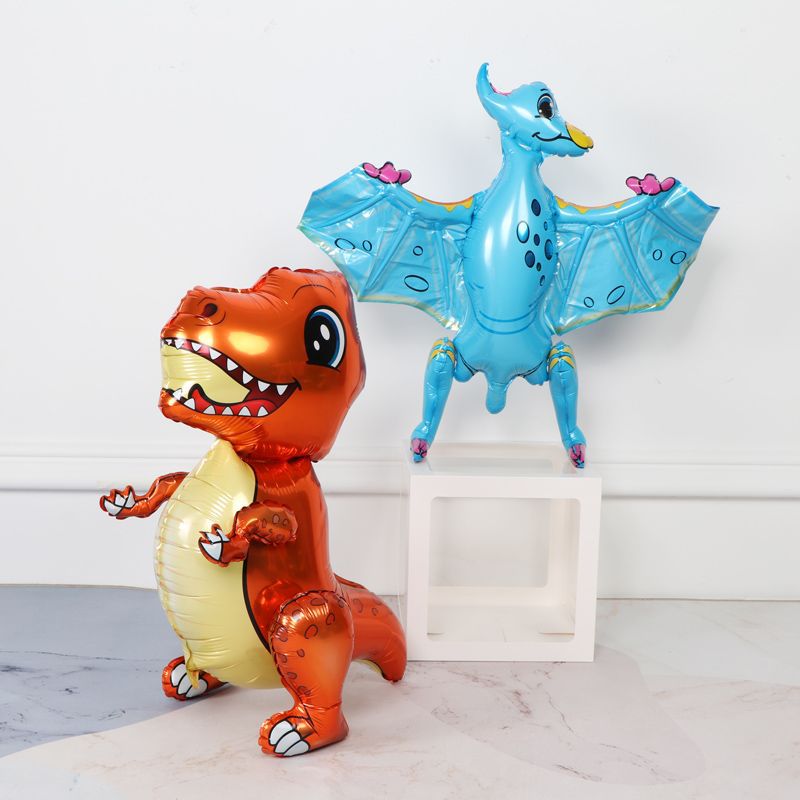Walking Balloon Dinosaur Theme Assembly Aluminum Film Children's Decor Triceratops Scene Decoration Balloon Amazon