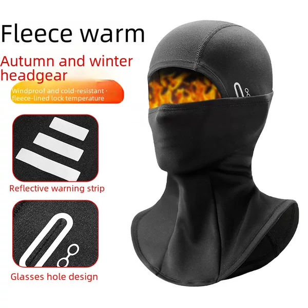 Outdoor Cycling Warm Headgear Face Protection Neck Cover balaclava Windproof Cold Mask fleece-lined Ski Mask for Men and Women