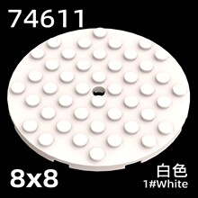 ��50g��MOC 74611 ������ľ�������8x8Բ��ƴװƴ��С�������