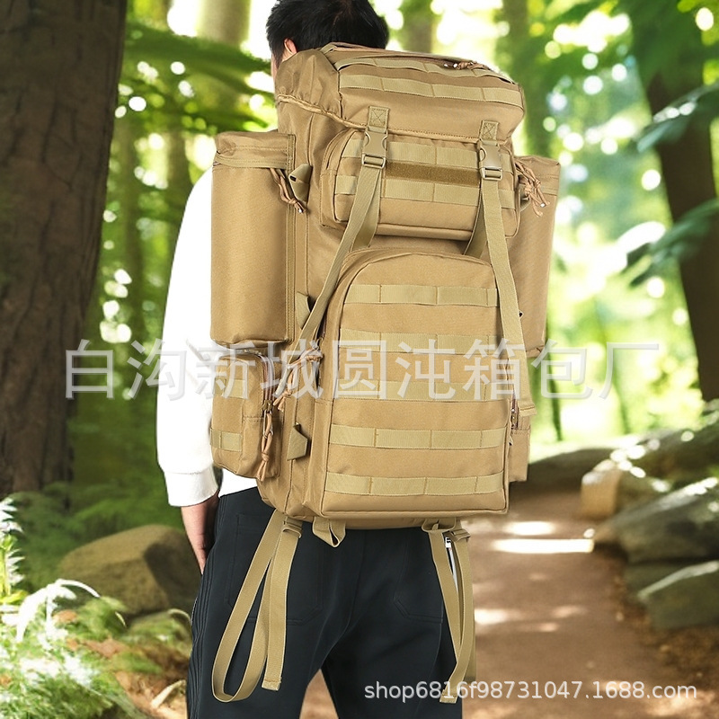 Foreign Trade Wholesale Popular Multifunctional Tactical Backpack Outdoor Mountaineering Bag Travel Camping Style Hiking Luggage Backpack