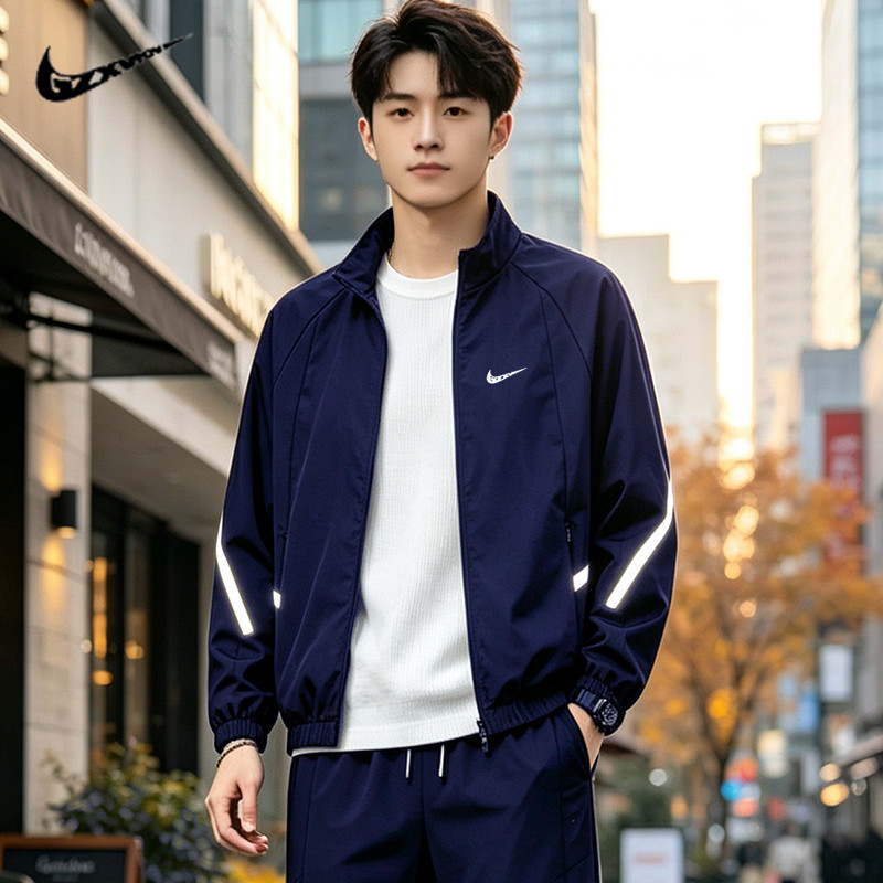 New Spring and Autumn Large Size Fashion Jacket for Men, Loose Breathable Coat, Men's American Style Waterproof Flight Jacket