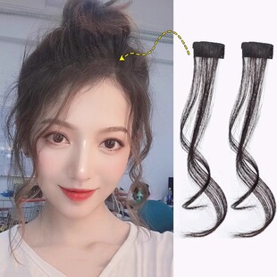 Dragon Whisker Bangs Goddess Influencer Style Fairy-Like Air Hairpiece for Side Modification and Extended Temples Tiktok Style
