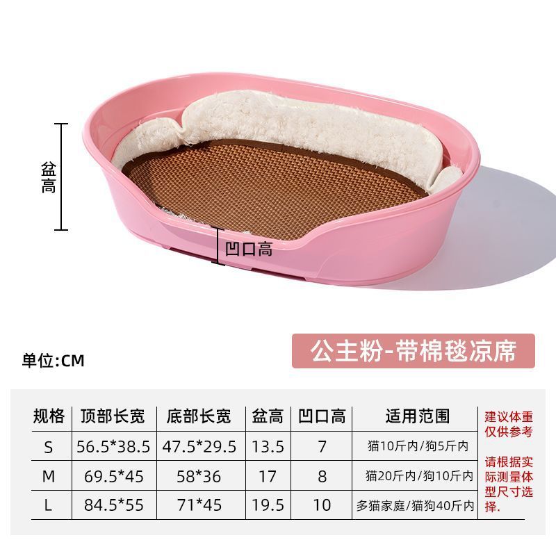 宠物狗窝塑料盆小型犬猫咪产房垫子防水耐咬犬猫四季通用洗澡浴盆|undefined