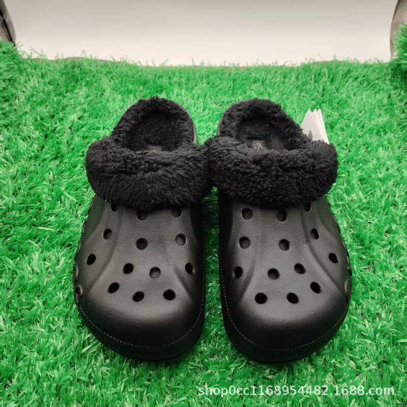Fleece-Lined Classic Baya Clogs for Men and Women, Trendy, Comfortable, Versatile, Lightweight, Breathable Outdoor Casual Beach Shoes