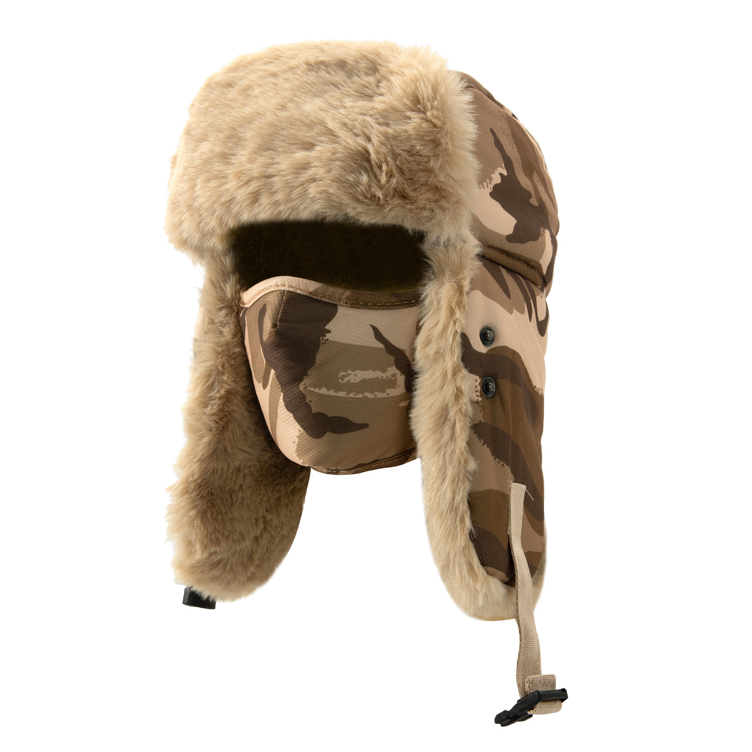 Sombrero invierno Thunderbolt sombrero hombre camuflaje grueso sombrero de esquí calentamiento almacenamiento de calor guantes de terciopelo sombrero de vuelo moda de personalidad
