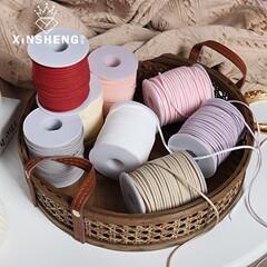 Chiral 50mm Korean fleece leather cord deerskin cord DIY handmade bouquet packaging materials accessories accessories bracelet decoration