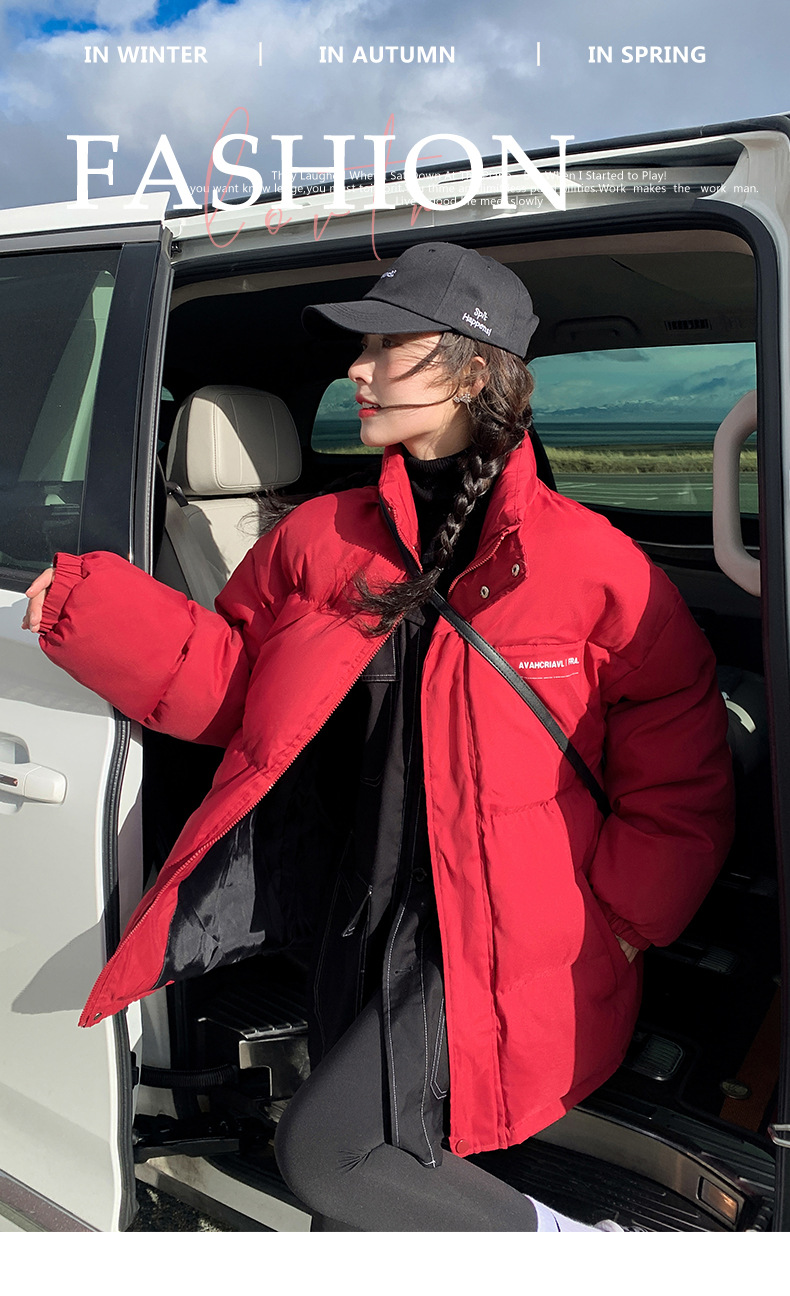 2023 inverno nuovo coreano allentato giù cappotto di cotone da donna di media lunghezza casual grande cappotto di cotone cappotto di cotone cappotto caldo_voghion.com