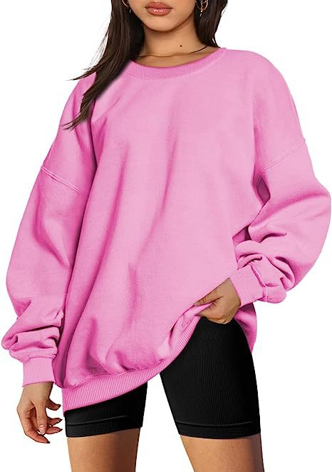 217g Weight Long Sleeve Sleeve Length Pullovers Placket Type Polyester Fabric Type Long Top Length Hoodie Tops Type Daily Occasion Round Neck Neckline Loose Fit Type Solid Color Pattern Winter, Spring, Autumn Season Women's Gender Streetwear Style Hoodies & Sweatshirts Long Sleeve Streetwear Solid Color 26