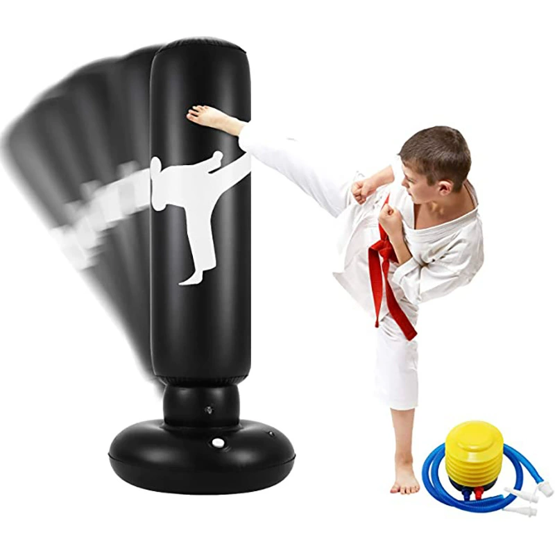 Новый кожаный узор надувная боксерская колонна стакан детская боксерская колонна игрушка боксерская колонна вентиляционное отверстие