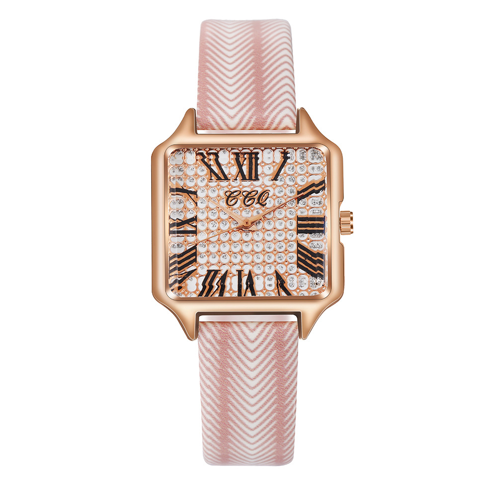 Pinduoduo nuovo orologio da donna digitale romano minimalista con cassa in lega di quarzo con cintura Candy_voghion.com