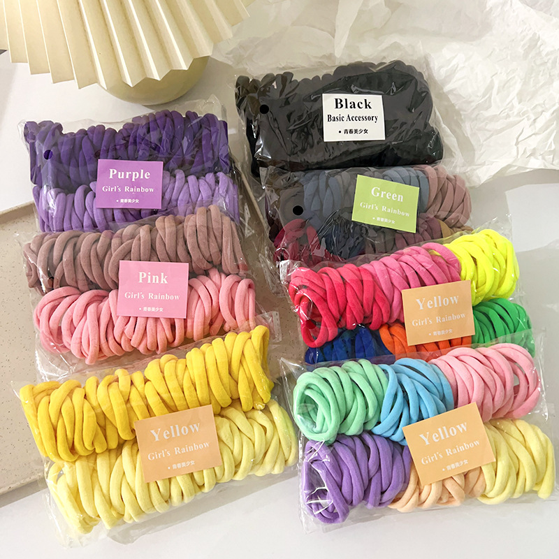 100 new color matching gradient towel ring high elastic seamless head ring rubber band hair ring hair rope 100 new color matching gradient towel ring high elastic seamless head ring rubber band hair ring hair rope