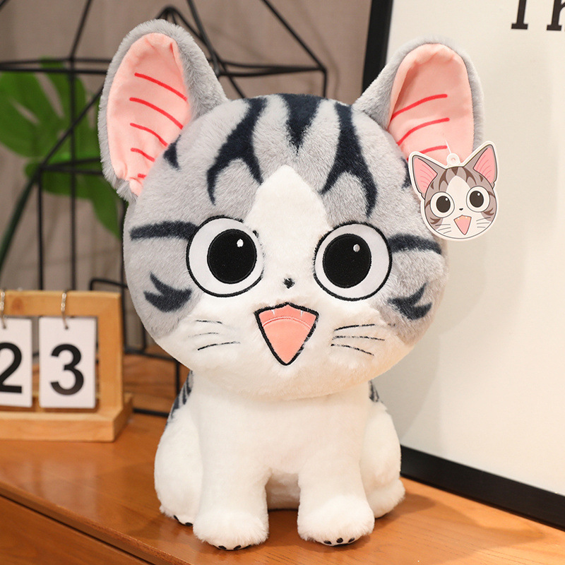 正版起司猫公仔小猫咪毛绒玩具甜甜起司猫饭团猫玩偶睡觉抱枕儿童|undefined