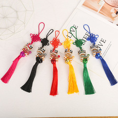 Guangzhou Foreign Trade Little Lion Car Pendant with Tassel, Wake Lion Car Decorations, Woven Dancing Lion Pendants—A Trendy Chinese Style Gift for Bulk Orders
