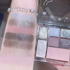 MEIBAOGE新款七色眼影盤大地色珠光啞光彩妝眼影亮晶晶閃粉眼影