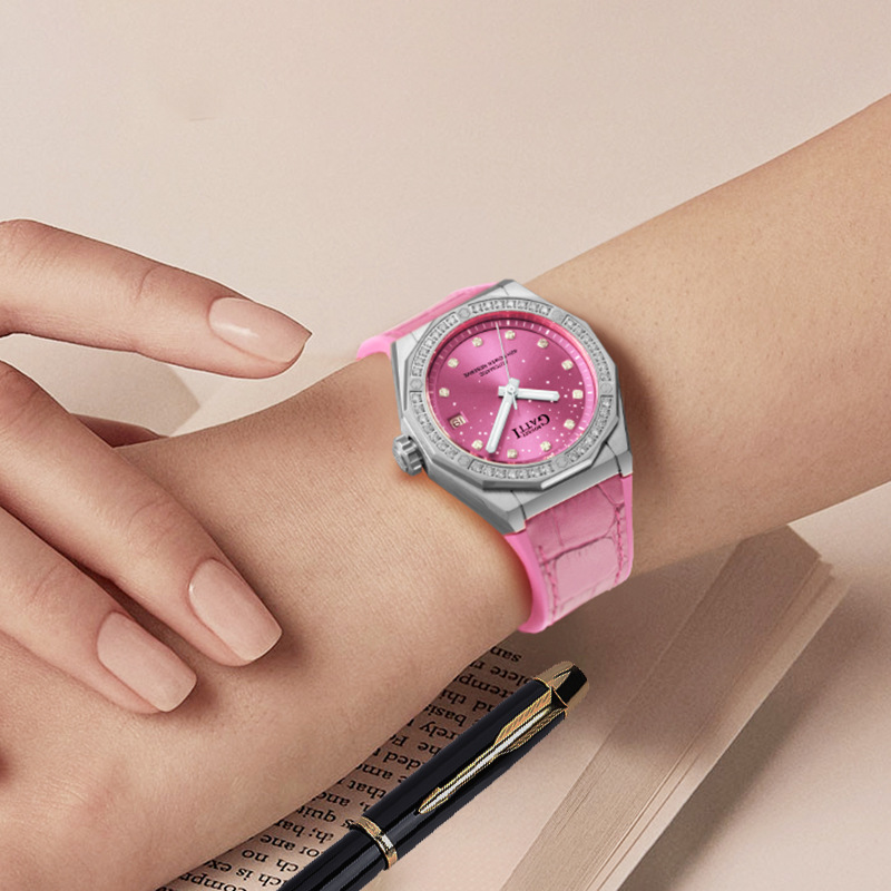 Women's Watch Accessible Luxury Niche High-End Swiss Fully Automatic Mechanical Watch Women's Waterproof Luminous Large Dial Women's Watch