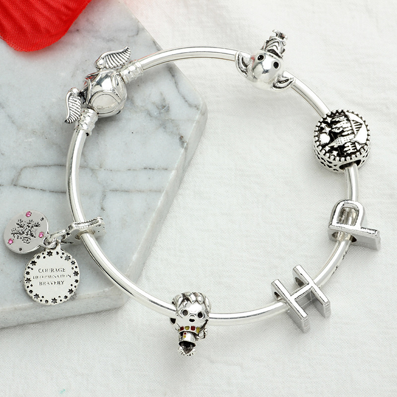 Cartoon Style Animal/Zodiac Alloy Cartoon Plating Beads Zircon Bracelet, Bracelet