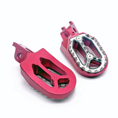 Off-road motorcycle modified CNC Motorcycle pedals - red