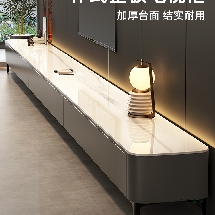 Tv Cabinet Living Room Small Apartment Light Luxury Home 2025 New Storage Coffee Table Tv Cabinet Combination