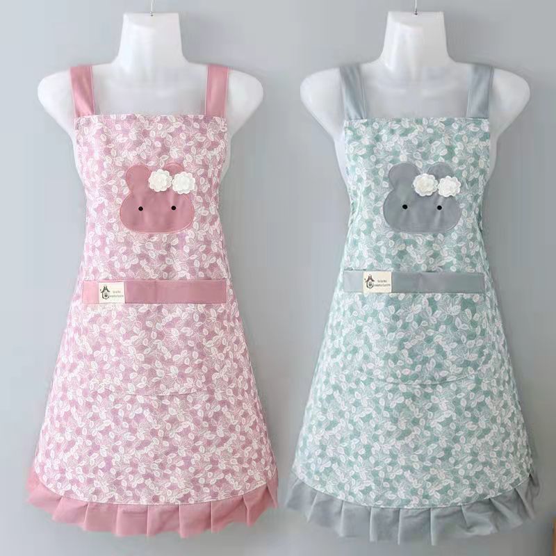 Pure Cotton Fashionable Breathable Canvas Smock, Restaurant Workwear For Men And Women, Kitchen Home Apron_voghion.com