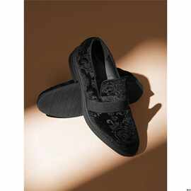 J 87685 Cloth Loafer Slip-on Shoes 布鞋一脚蹬豆豆鞋跨境