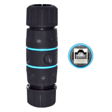 短款82厘米RJ45网端防水连接器户外监控网线连接器水晶头连接器