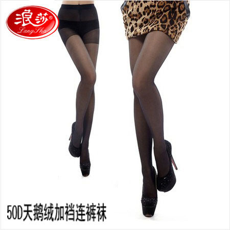 Langsha Bare Leg Artifact 50D/80D/120D Velvet Pantyhose Super Elastic Micro-Permeable Flesh Langsha Wholesale
