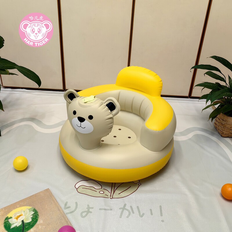 小熊充气儿童学坐椅沙发轻奢座椅餐椅坐立神器宝宝学座椅新品|undefined