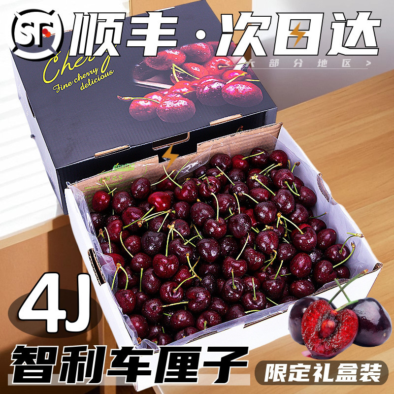 Chilean Cherries Fresh Fruit Package 2.5kg Gift Box Seasonal Whole Box Imported Cherries for Pregnant Women Jj