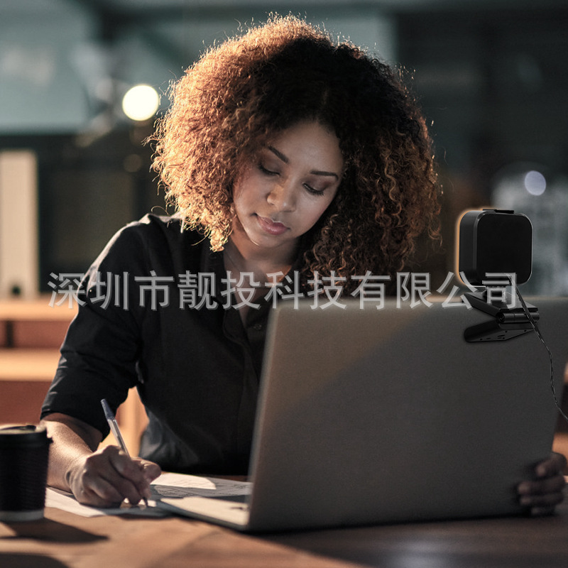 跨境方形補光燈視頻會議電腦網(wǎng)課直播護眼夾子燈辦公臺燈閱讀屏燈