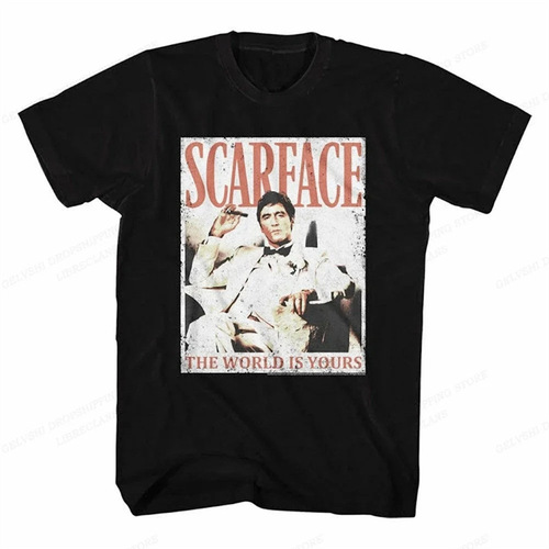 T-shirts Women's Children's Tony Montana T-shirt Cotton Scarface T-shirt Boy's Fashion Men's T-shirt T-shirt Hip Hop