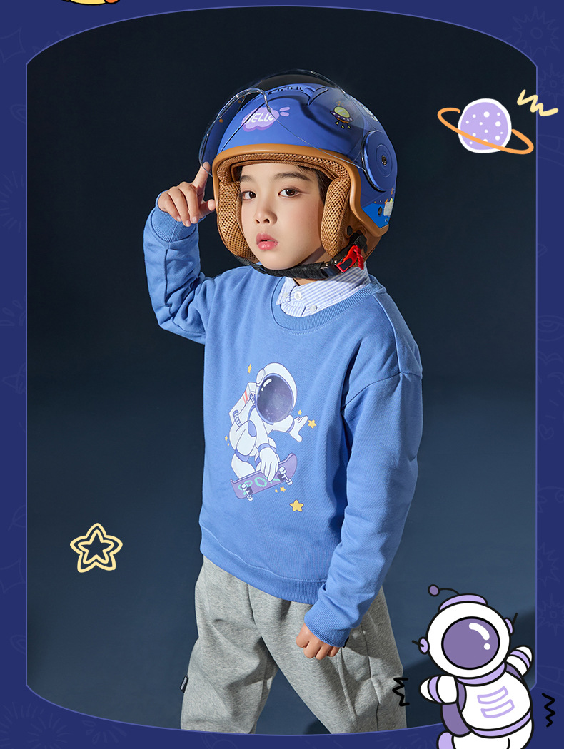 New national standard 3C certification children's cartoon autumn and winter helmet motorcycle helmet children's four seasons electric car helmet