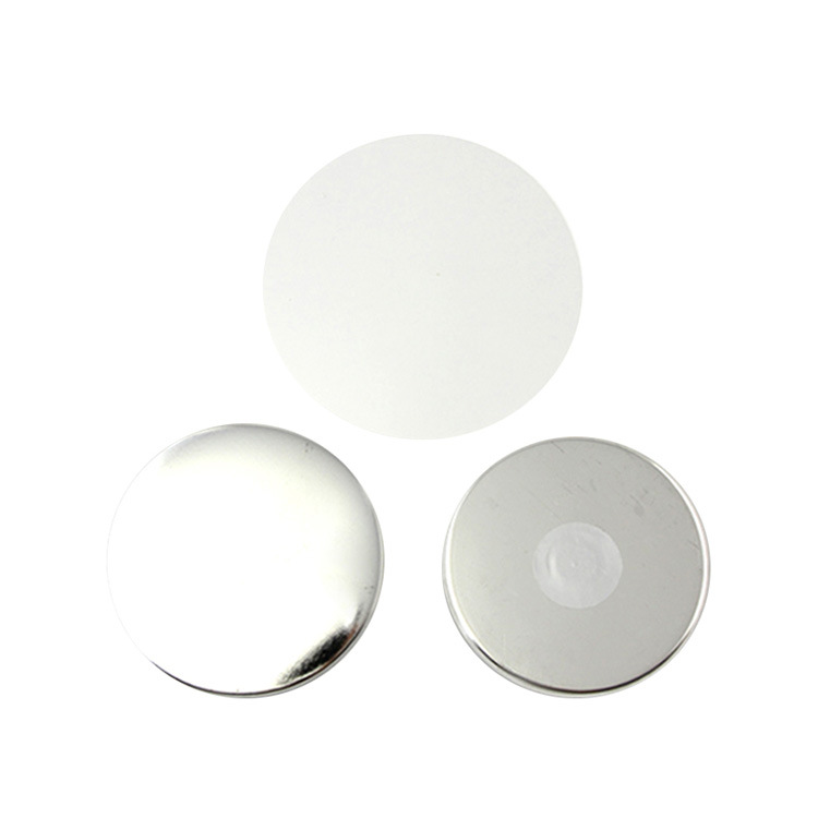 (2개) 공장 직접 56MM 자석 카드 배지 빈 소모품 둥근 냉장고 스티커 마그네틱 씰 웃는 얼굴 100 세트