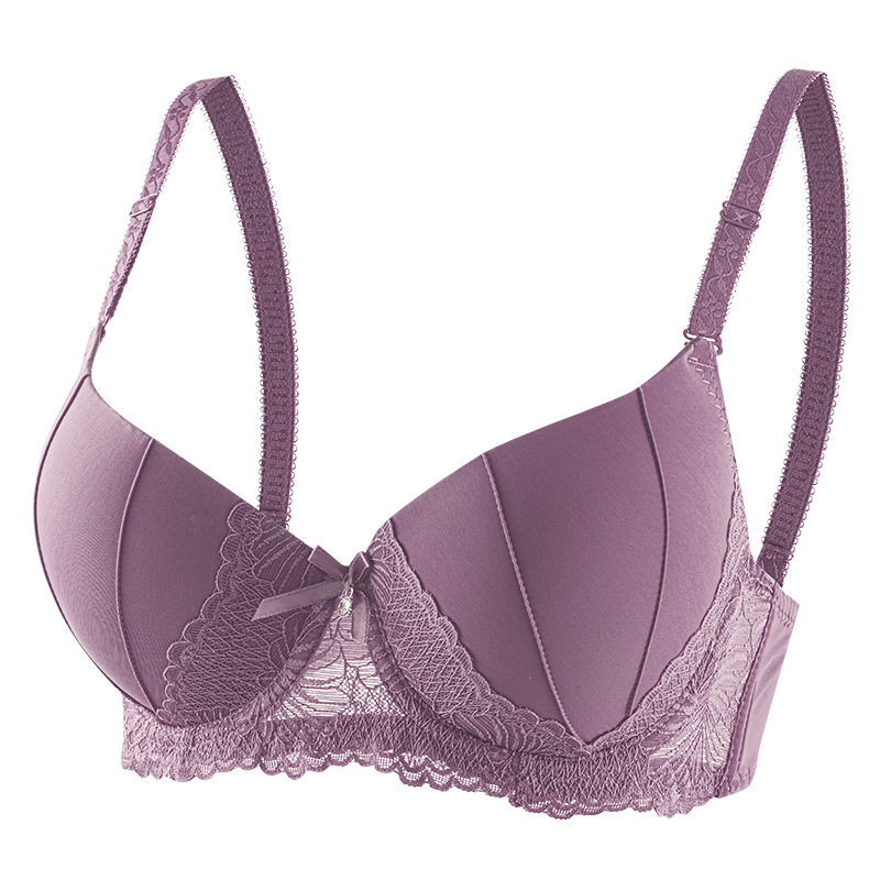 Bra de anillo de acero transfronterizo de encaje francés, taza de palma, Aliexpress, bra de ropa interior de comercio exterior de Amazon.