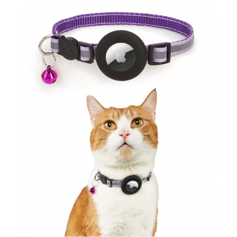 Spot 24h cabello collar de gato anti-pérdida transfronterizo para Apple airtag tracker gato collar joyería silicona