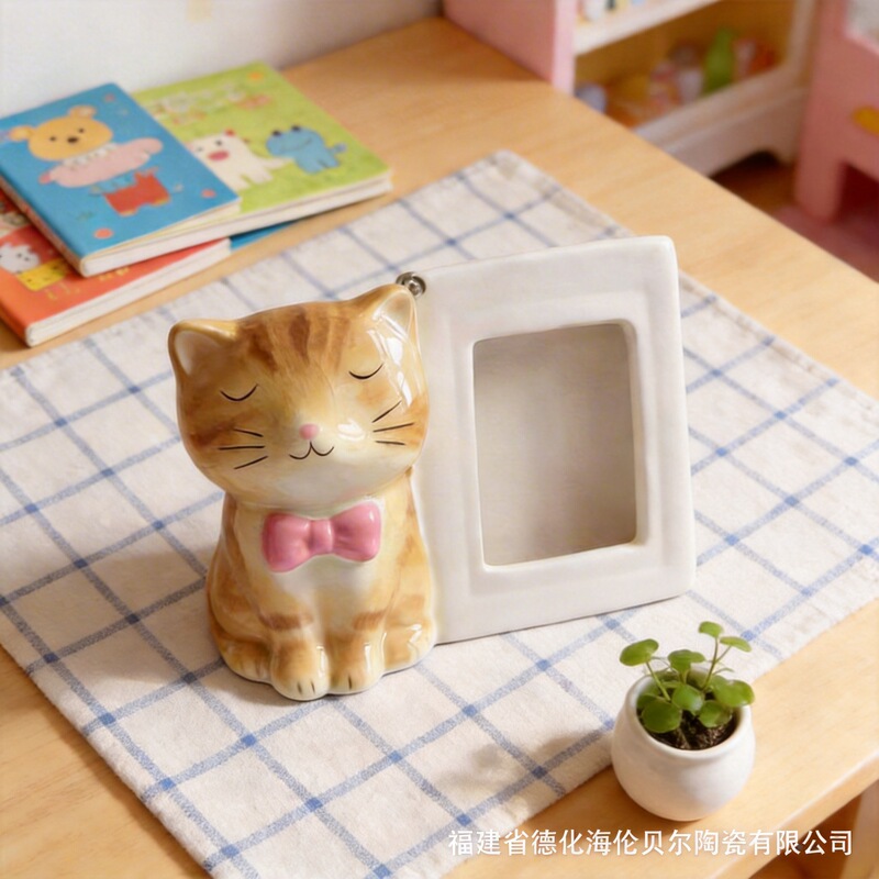 Export Ceramic Photo Frame Children's Pet Photo Photo Commemorative Three-Dimensional Desktop Ornaments Home Ceramic Photo Frame Export Ceramic Photo Frame Children's Pet Photo Photo Commemorative Three-Dimensional Desktop Ornaments Home Ceramic Photo Frame