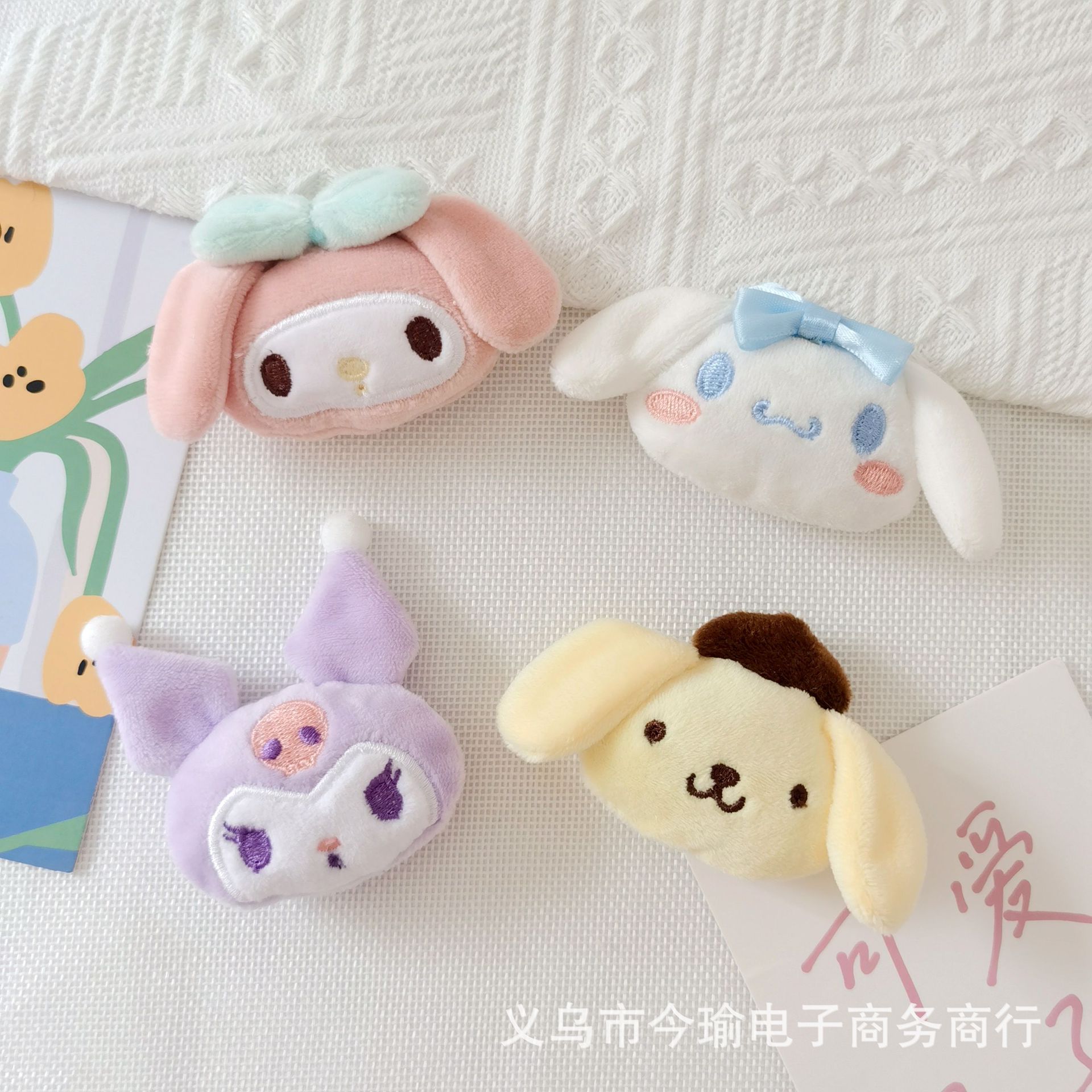 만화 봉제 옥 개 멜로디 헤어 밴드 머리 장식 액세서리 DIY 산리오 브로치 의류 액세서리